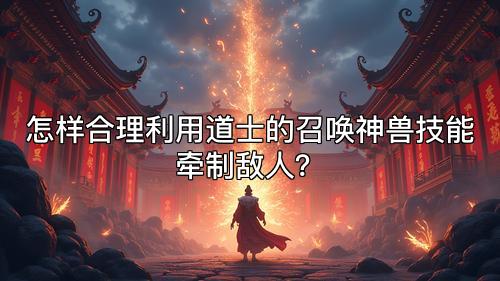 怎样合理利用道士的召唤神兽技能牵制敌人？