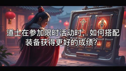 道士在参加限时活动时，如何搭配装备获得更好的成绩？