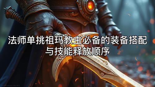 法师单挑祖玛教主必备的装备搭配与技能释放顺序