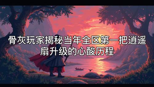 骨灰玩家揭秘当年全区第一把逍遥扇升级的心酸历程