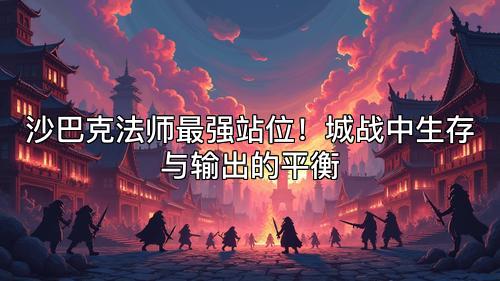 沙巴克法师最强站位！城战中生存与输出的平衡