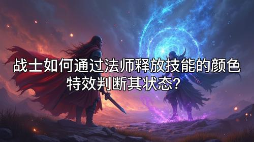 战士如何通过法师释放技能的颜色特效判断其状态？