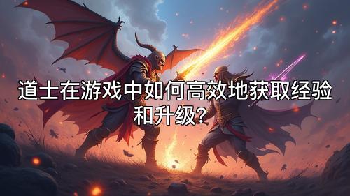 道士在游戏中如何高效地获取经验和升级？