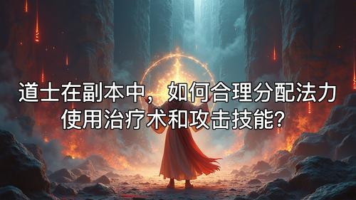 道士在副本中，如何合理分配法力使用治疗术和攻击技能？