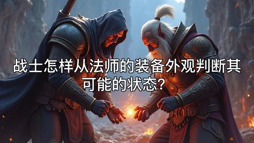 战士怎样从法师的装备外观判断其可能的状态？