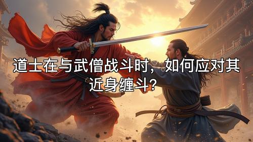 道士在与武僧战斗时，如何应对其近身缠斗？