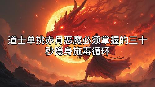 道士单挑赤月恶魔必须掌握的三十秒隐身施毒循环