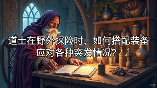 道士在野外探险时，如何搭配装备应对各种突发情况？