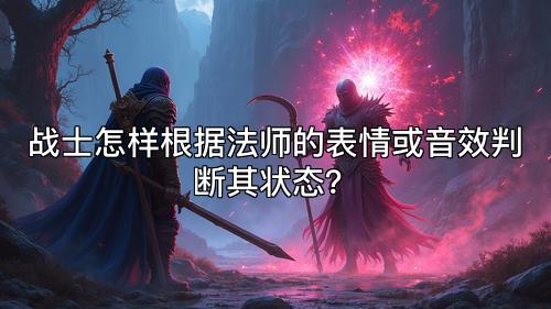 战士怎样根据法师的表情或音效判断其状态？