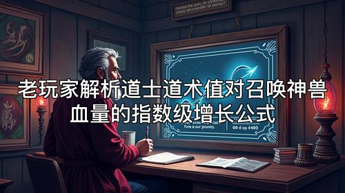 老玩家解析道士道术值对召唤神兽血量的指数级增长公式