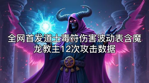 全网首发道士毒符伤害波动表含魔龙教主12次攻击数据