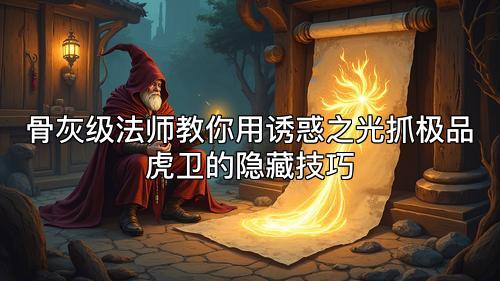 骨灰级法师教你用诱惑之光抓极品虎卫的隐藏技巧