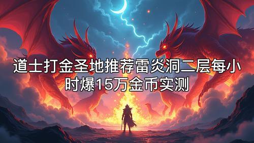 道士打金圣地推荐雷炎洞二层每小时爆15万金币实测