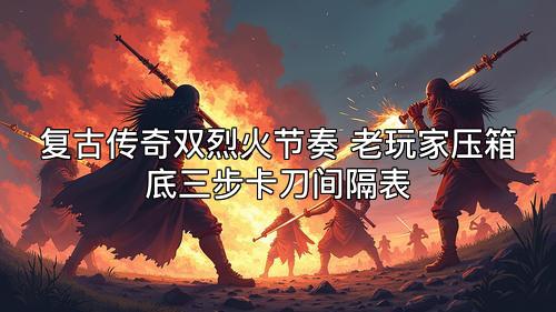 复古传奇双烈火节奏 老玩家压箱底三步卡刀间隔表
