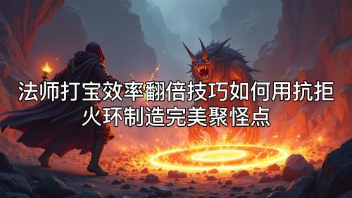 法师打宝效率翻倍技巧如何用抗拒火环制造完美聚怪点