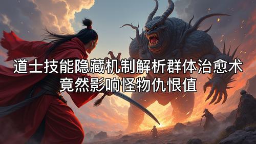 道士技能隐藏机制解析群体治愈术竟然影响怪物仇恨值