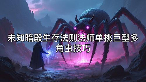 未知暗殿生存法则法师单挑巨型多角虫技巧