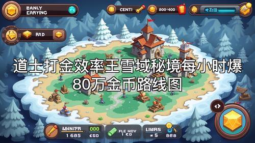 道士打金效率王雪域秘境每小时爆80万金币路线图