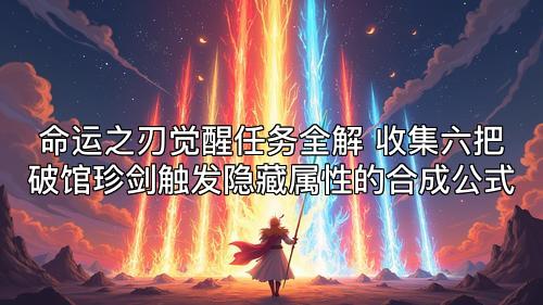 命运之刃觉醒任务全解 收集六把破馆珍剑触发隐藏属性的合成公式