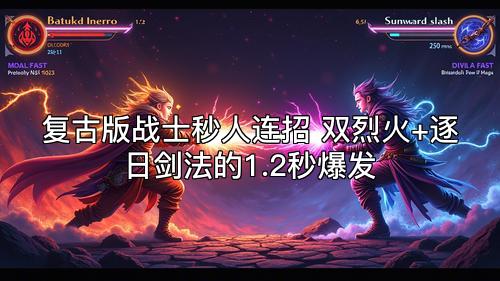 复古版战士秒人连招 双烈火+逐日剑法的1.2秒爆发 复古版战士秒人连招 双烈火+逐日剑法的1.2秒爆发