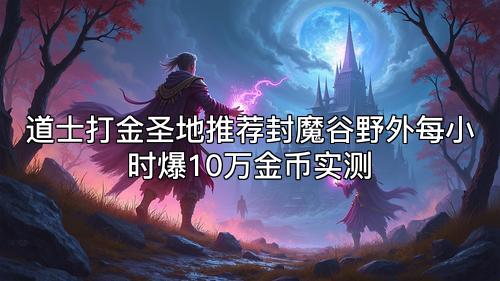道士打金圣地推荐封魔谷野外每小时爆10万金币实测
