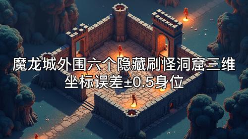 魔龙城外围六个隐藏刷怪洞窟三维坐标误差±0.5身位