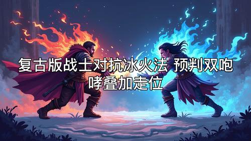 复古版战士对抗冰火法 预判双咆哮叠加走位
