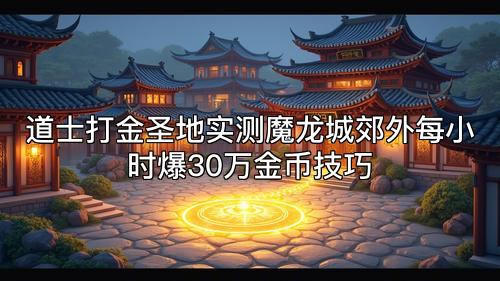 道士打金圣地实测魔龙城郊外每小时爆30万金币技巧