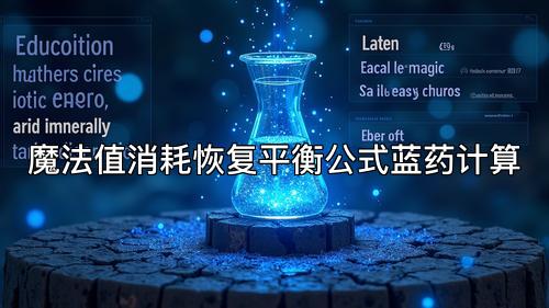魔法值消耗恢复平衡公式蓝药计算