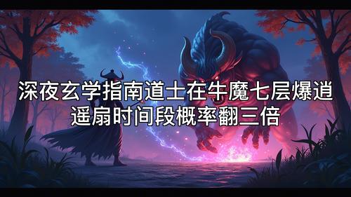 深夜玄学指南道士在牛魔七层爆逍遥扇时间段概率翻三倍