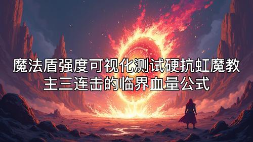 魔法盾强度可视化测试硬抗虹魔教主三连击的临界血量公式