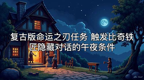 复古版命运之刃任务 触发比奇铁匠隐藏对话的午夜条件 复古版命运之刃任务 触发比奇铁匠隐藏对话的午夜条件