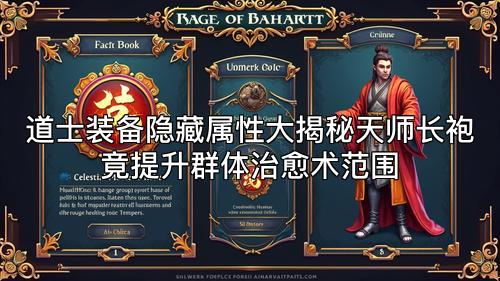 道士装备隐藏属性大揭秘天师长袍竟提升群体治愈术范围