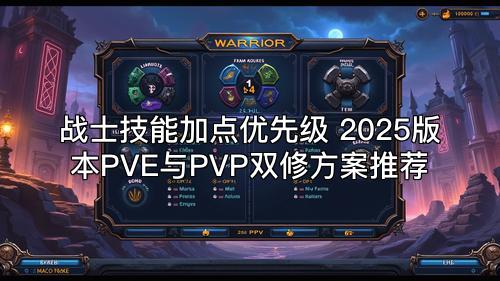 战士技能加点优先级 2025版本PVE与PVP双修方案推荐