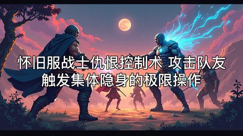 怀旧服战士仇恨控制术 攻击队友触发集体隐身的极限操作