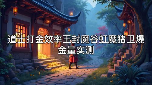 道士打金效率王封魔谷虹魔猪卫爆金量实测