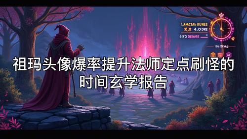 祖玛头像爆率提升法师定点刷怪的时间玄学报告