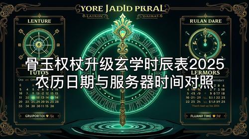 骨玉权杖升级玄学时辰表2025农历日期与服务器时间对照 骨玉权杖升级玄学时辰表2025农历日期与服务器时间对照