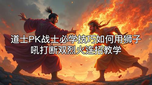 道士PK战士必学技巧如何用狮子吼打断双烈火连招教学