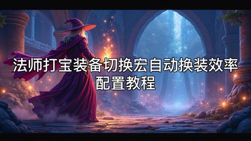 法师打宝装备切换宏自动换装效率配置教程