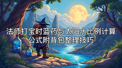 法师打宝时蓝药与太阳水比例计算公式附背包整理技巧