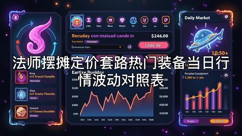 法师摆摊定价套路热门装备当日行情波动对照表