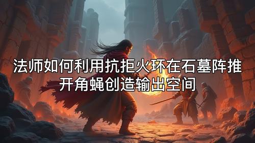 法师如何利用抗拒火环在石墓阵推开角蝇创造输出空间