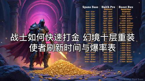 战士如何快速打金 幻境十层重装使者刷新时间与爆率表 战士如何快速打金 幻境十层重装使者刷新时间与爆率表
