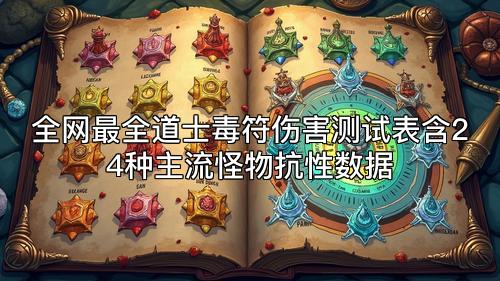 全网最全道士毒符伤害测试表含24种主流怪物抗性数据