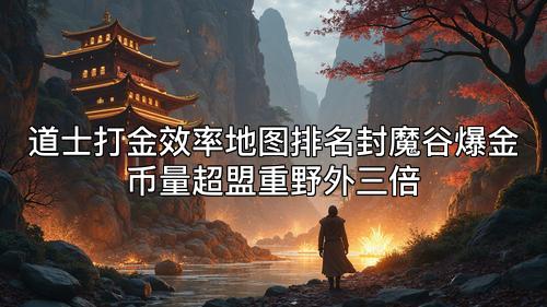 道士打金效率地图排名封魔谷爆金币量超盟重野外三倍