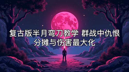 复古版半月弯刀教学 群战中仇恨分摊与伤害最大化