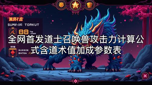 全网首发道士召唤兽攻击力计算公式含道术值加成参数表