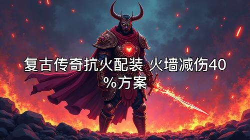 复古传奇抗火配装 火墙减伤40%方案