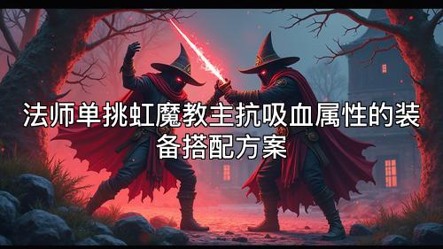 法师单挑虹魔教主抗吸血属性的装备搭配方案